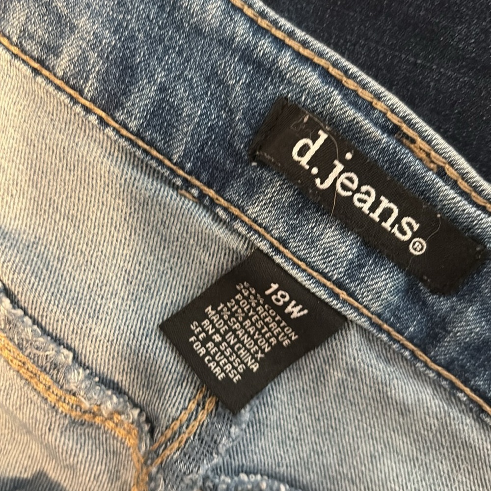 D. Jeans Denim Bermuda Shorts 18W - Picture 9 of 9